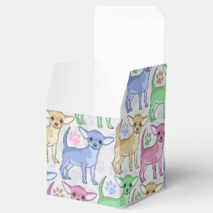 Chihuahua-Liebhaber-buntes Muster Geschenkschachtel