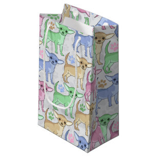 Chihuahua-Liebhaber-buntes Muster Kleine Geschenktüte