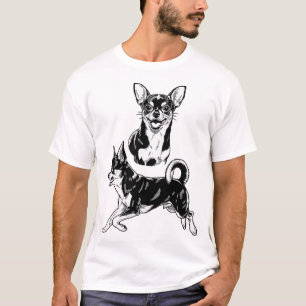 Chihuahua-Liebhaber Entzückendes Dynamisches Duo i T-Shirt