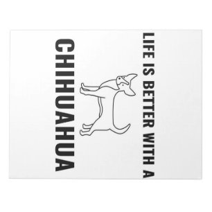 Chihuahua life_Dog Lover Notizblock