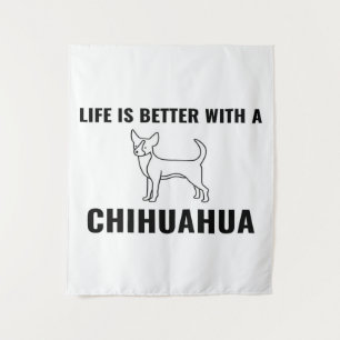 Chihuahua life_Dog Lover Wandteppich