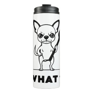Chihuahua-Löffel-Überraschung Lustige Hundekunst Thermosbecher