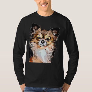 Chihuahua Long Coat Tri Color T-Shirt