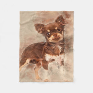 Chihuahua looking at camer_Dog Lover Fleecedecke