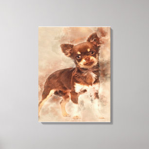 Chihuahua looking at camer_Dog Lover Leinwanddruck