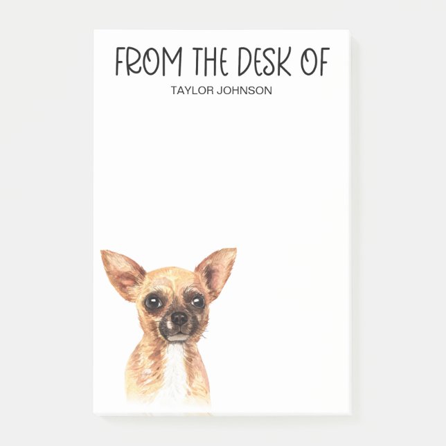 Chihuahua Lover Post-it Klebezettel (Vorderseite)