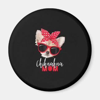 Chihuahua lustiger Hund Mutter Sonnenbrille Hundel Magnet