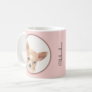 Chihuahua Malerei - Niedliche Hundekunst Kaffeetasse