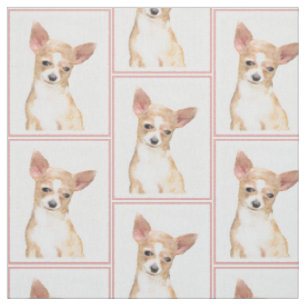 Chihuahua Malerei - Niedliche Hundekunst Stoff