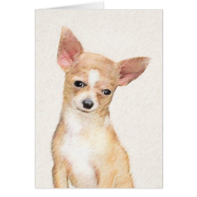 Chihuahua-Malerei - Niedliche Original-Hundkunst (Vorne)