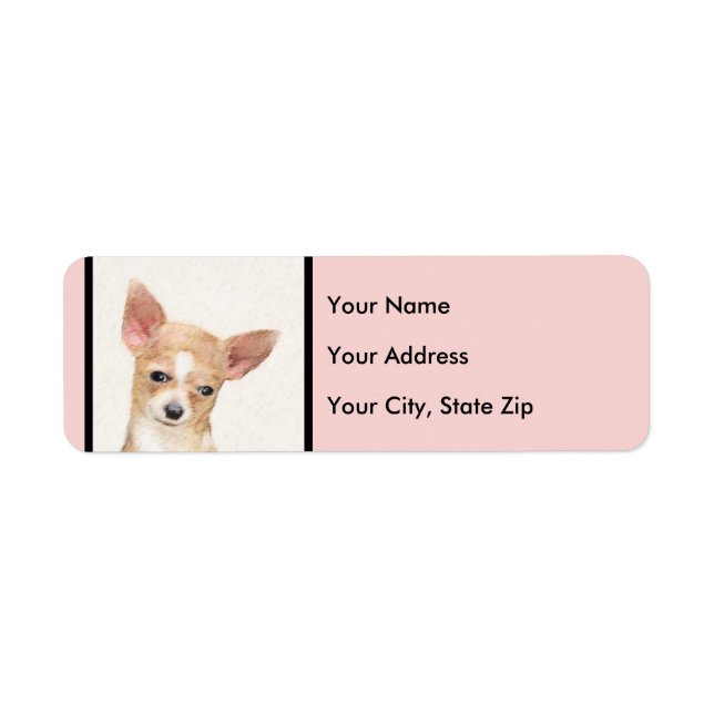 Chihuahua-Malerei - Niedliche Original-Hundkunst (Vorne)