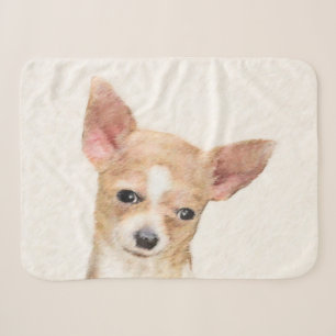 Chihuahua-Malerei - Niedliche Original-Hundkunst Sherpadecke
