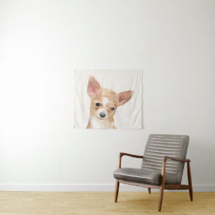 Chihuahua-Malerei - Niedliche Original-Hundkunst Wandteppich