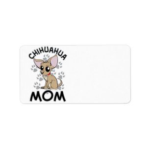 Chihuahua-Mama Adressaufkleber