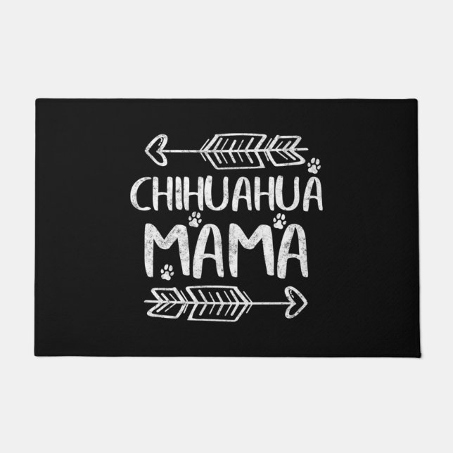 Chihuahua Mama Fußmatte (Vorderseite)