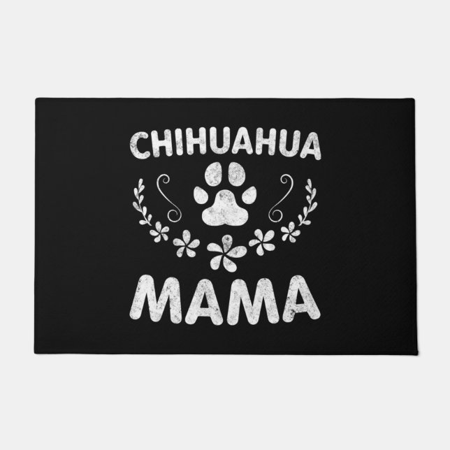 Chihuahua Mama Fußmatte (Vorderseite)