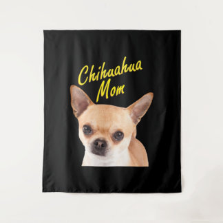 Chihuahua Mama Geschenk für Hundebesitzer Wandteppich