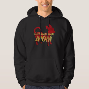 Chihuahua Mama Retro Distressed Style Hoodie