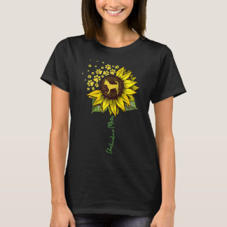 Chihuahua Mama Sunflower Chiwawa Dog Mama Mama T-Shirt