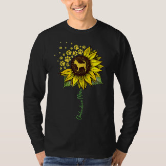 Chihuahua Mama Sunflower Chiwawa Dog Mama Mama T-Shirt