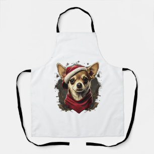 Chihuahua Merry Christmas X-Mas Tree Niedlich Schürze