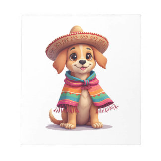 Chihuahua Mexico Cinco de Mayo Funny Dog (1) Notizblock