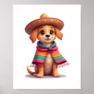 Chihuahua Mexico Cinco de Mayo Funny Dog (1) Poster