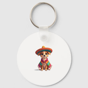 Chihuahua Mexico Cinco de Mayo Funny Dog (4) Schlüsselanhänger