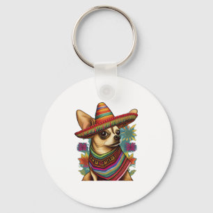 Chihuahua Mexico Cinco de Mayo Funny Dog Schlüsselanhänger