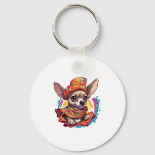 Chihuahua Mexico Cinco de Mayo Funny Dog Schlüsselanhänger
