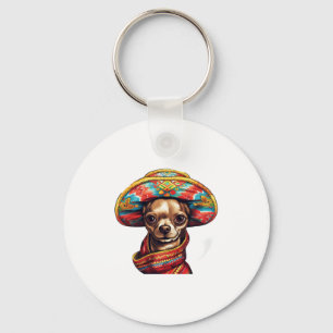 Chihuahua Mexico Cinco de Mayo Funny Dog Schlüsselanhänger