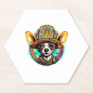 Chihuahua Mexico Cinco de Mayo Funny Dog Untersetzer