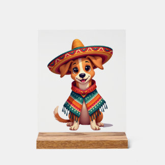 Chihuahua Mexiko Cinco de Mayo Lustiger Hund (2) Acrylschild