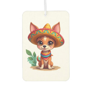 Chihuahua Mexiko Cinco de Mayo Lustiger Hund Autolufterfrischer
