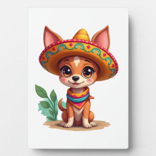 Chihuahua Mexiko Cinco de Mayo Lustiger Hund Fotoplatte