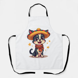 Chihuahua Mexiko Cinco de Mayo Lustiger Hund Kopie Schürze