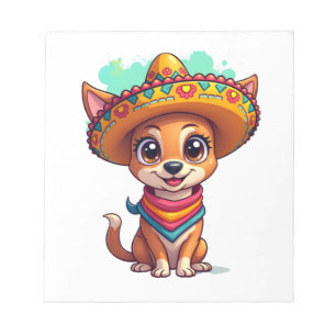 Chihuahua Mexiko Cinco de Mayo Lustiger Hund Notizblock