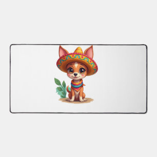 Chihuahua  Mexiko  Cinco de Mayo  Lustiger Hund    Schreibtischunterlage