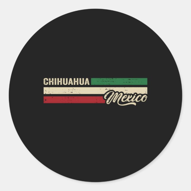 Chihuahua Mexiko Runder Aufkleber (Vorderseite)