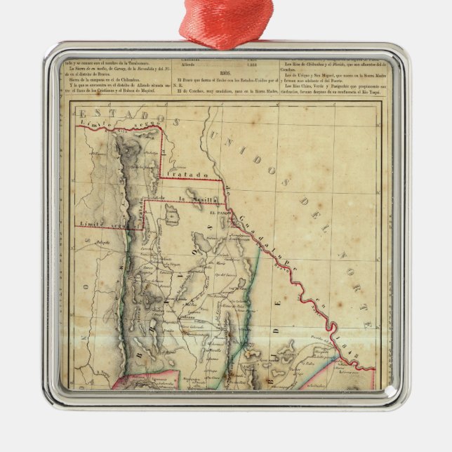 Chihuahua, Mexiko Silbernes Ornament (Vorne)