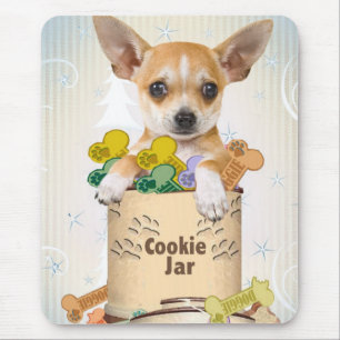 Chihuahua mit Cookie Jar Mousepad