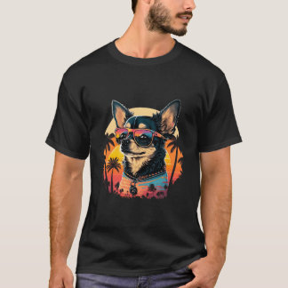 Chihuahua mit Sonnenbrille und S T-Shirt