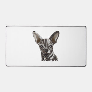 Chihuahua Mosaic Geometrie Art Dog Schreibtischunterlage