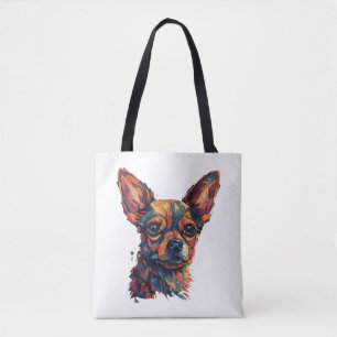 Chihuahua Mosaic Geometrie Art Dog Tasche