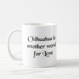 chihuahua mot café tasse