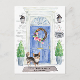 Chihuahua Moving Announction Postcard Postkarte