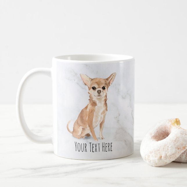 Chihuahua Mug personnalisé (Avec donut)