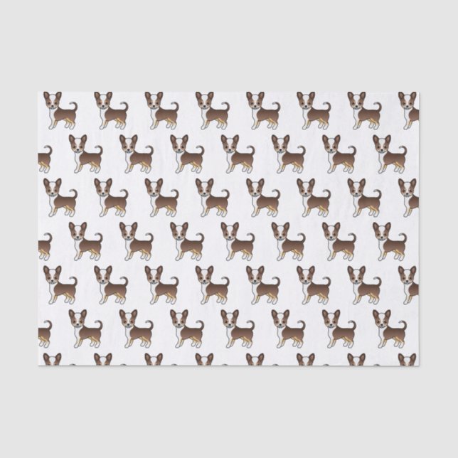 Chihuahua-Muster Seidenpapier (Vorderseite)
