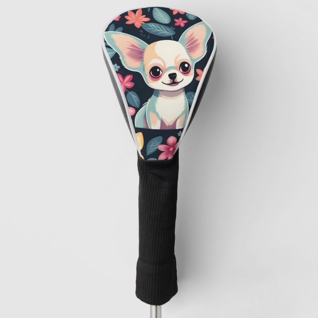 Chihuahua Niedlich Dog Golf Headcover (Vorderseite)
