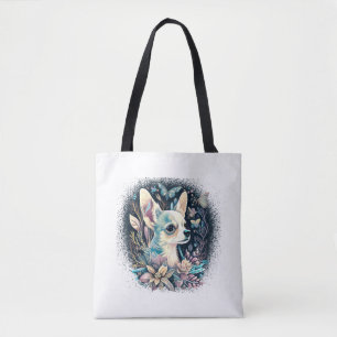 Chihuahua Niedlich Hund Schöne Blume Girl Tasche